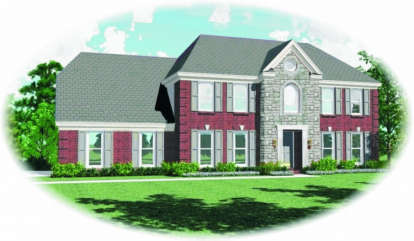 4 Bed, 2 Bath, 3008 Square Foot House Plan - #053-00351