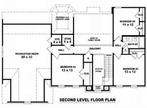 Floorplan 2 for House Plan #053-00351