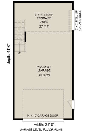 Garage Floor for House Plan #940-00487