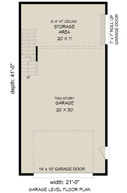 Garage Floor for House Plan #940-00487