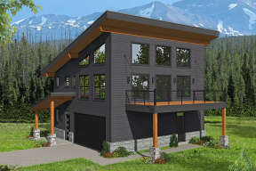 Modern House Plan #940-00488 Elevation Photo