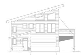 Modern House Plan #940-00488 Elevation Photo