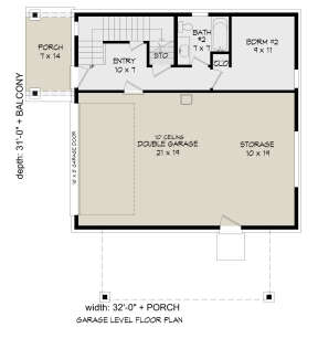 First Floor for House Plan #940-00488