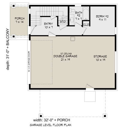 First Floor for House Plan #940-00488