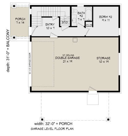 First Floor for House Plan #940-00488