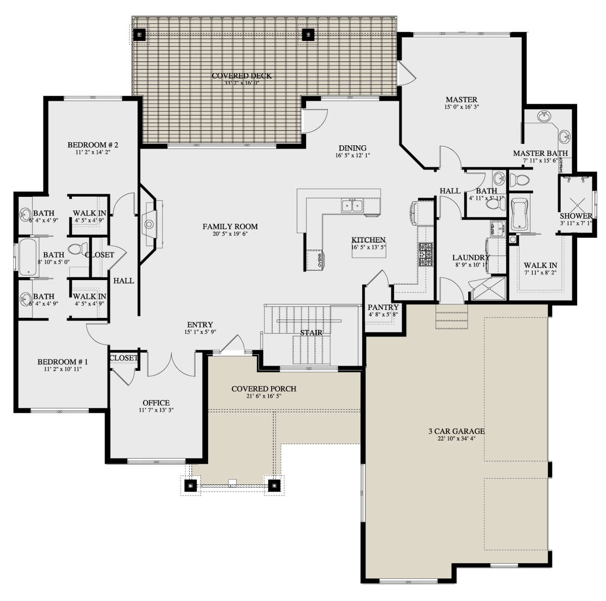Main Floor  for House Plan #2802-00143