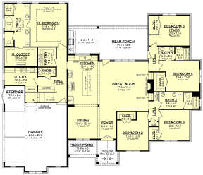 Main Floor  for House Plan #041-00270