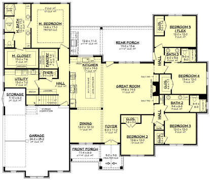 Main Floor  for House Plan #041-00270