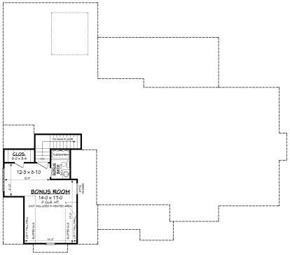 Bonus Room for House Plan #041-00270