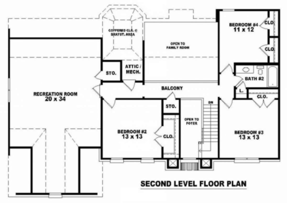 Floorplan 2 for House Plan #053-00352