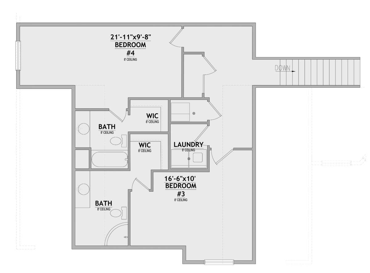 Second Floor for House Plan #8768-00088