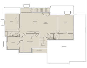 Basement for House Plan #8768-00090