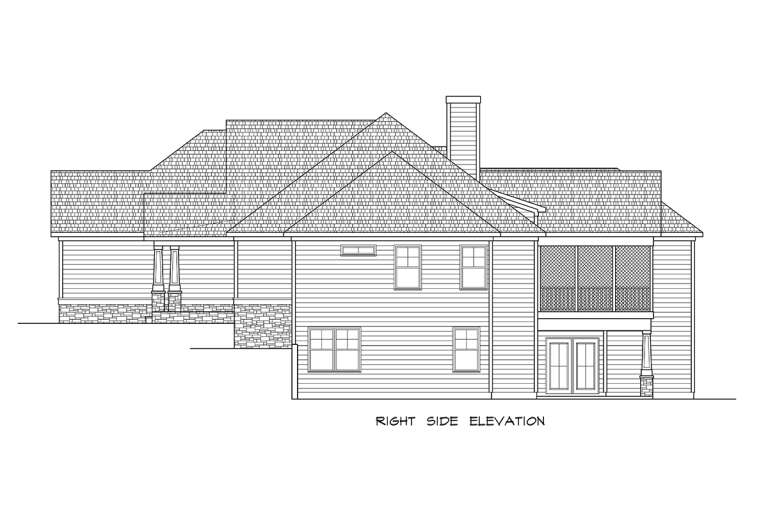 Craftsman House Plan #6082-00196 Elevation Photo