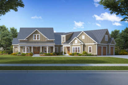 3 Bed, 4 Bath, 3786 Square Foot House Plan - #6082-00197