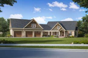 Craftsman House Plan #6082-00198 Elevation Photo