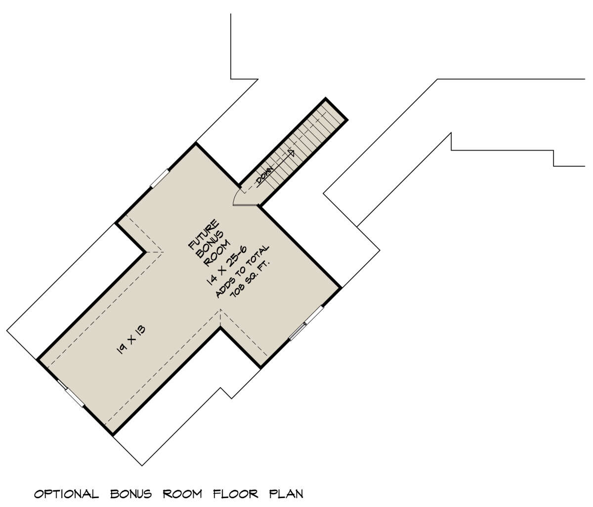 House Plan 6082-00221 - Craftsman Plan: 899 Square Feet, 1 Bedroom, 1.5  Bathrooms