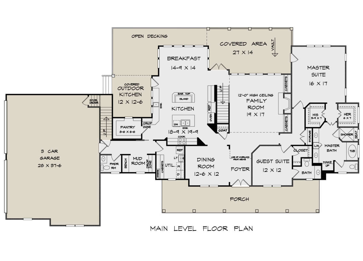 Main Floor  for House Plan #6082-00199