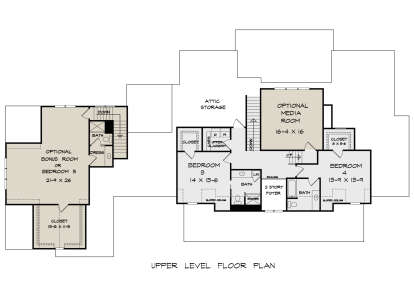 Second Floor for House Plan #6082-00199