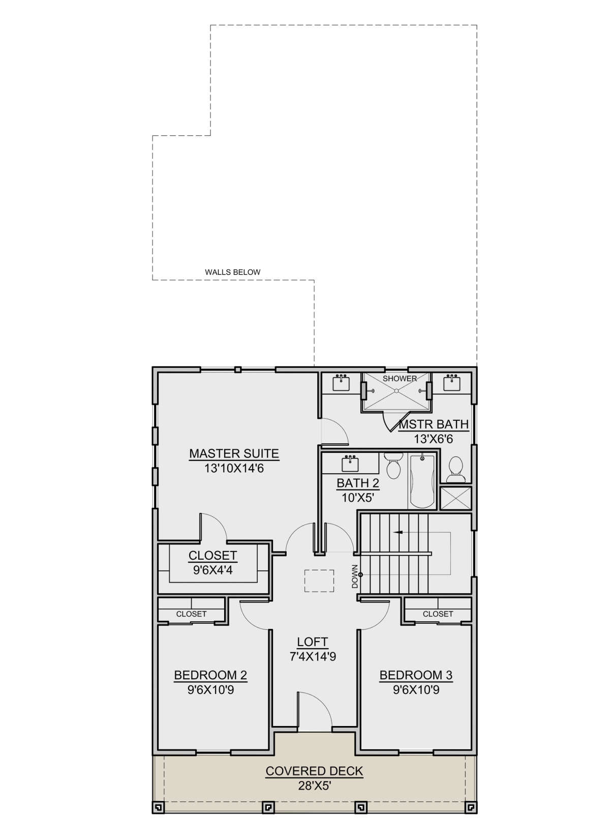 Second Floor for House Plan #7306-00034