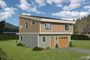 Modern House Plan #940-00489 Elevation Photo