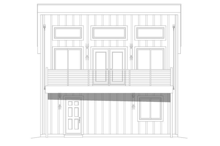 Modern House Plan #940-00489 Elevation Photo