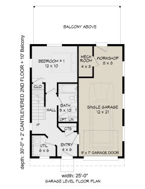 First Floor for House Plan #940-00489