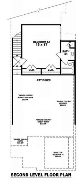 Floorplan 2 for House Plan #053-00353