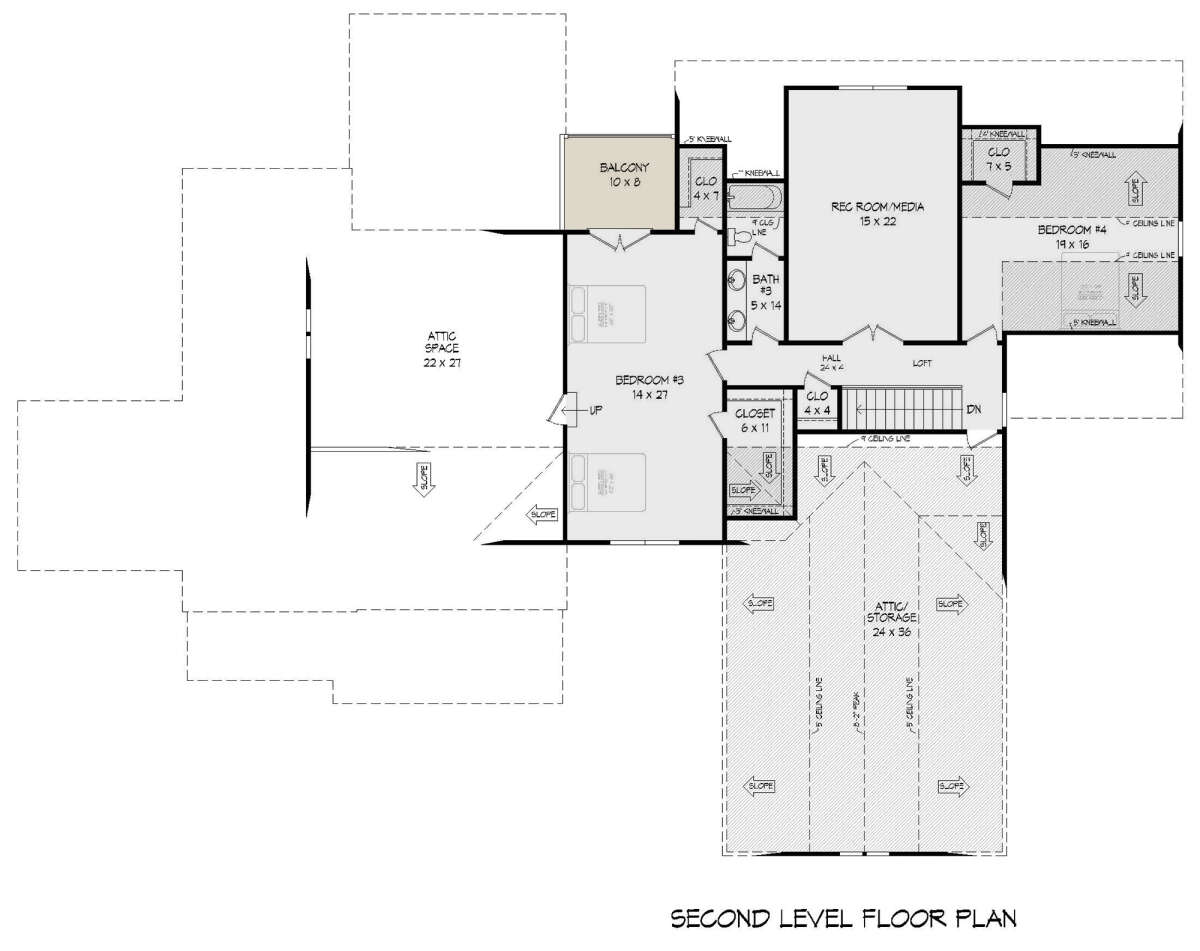 Second Floor for House Plan #940-00490