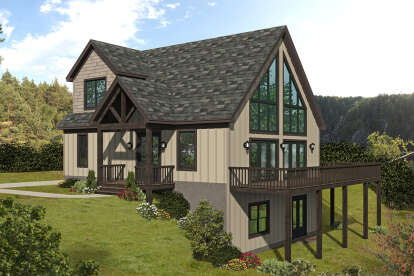 Mountain House Plan #940-00492 Elevation Photo