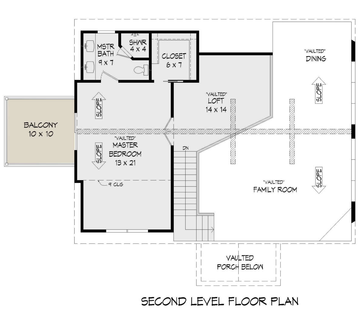 Second Floor for House Plan #940-00492
