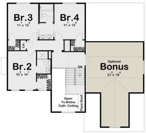 Second Floor for House Plan #963-00646