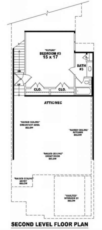 Floorplan 2 for House Plan #053-00354