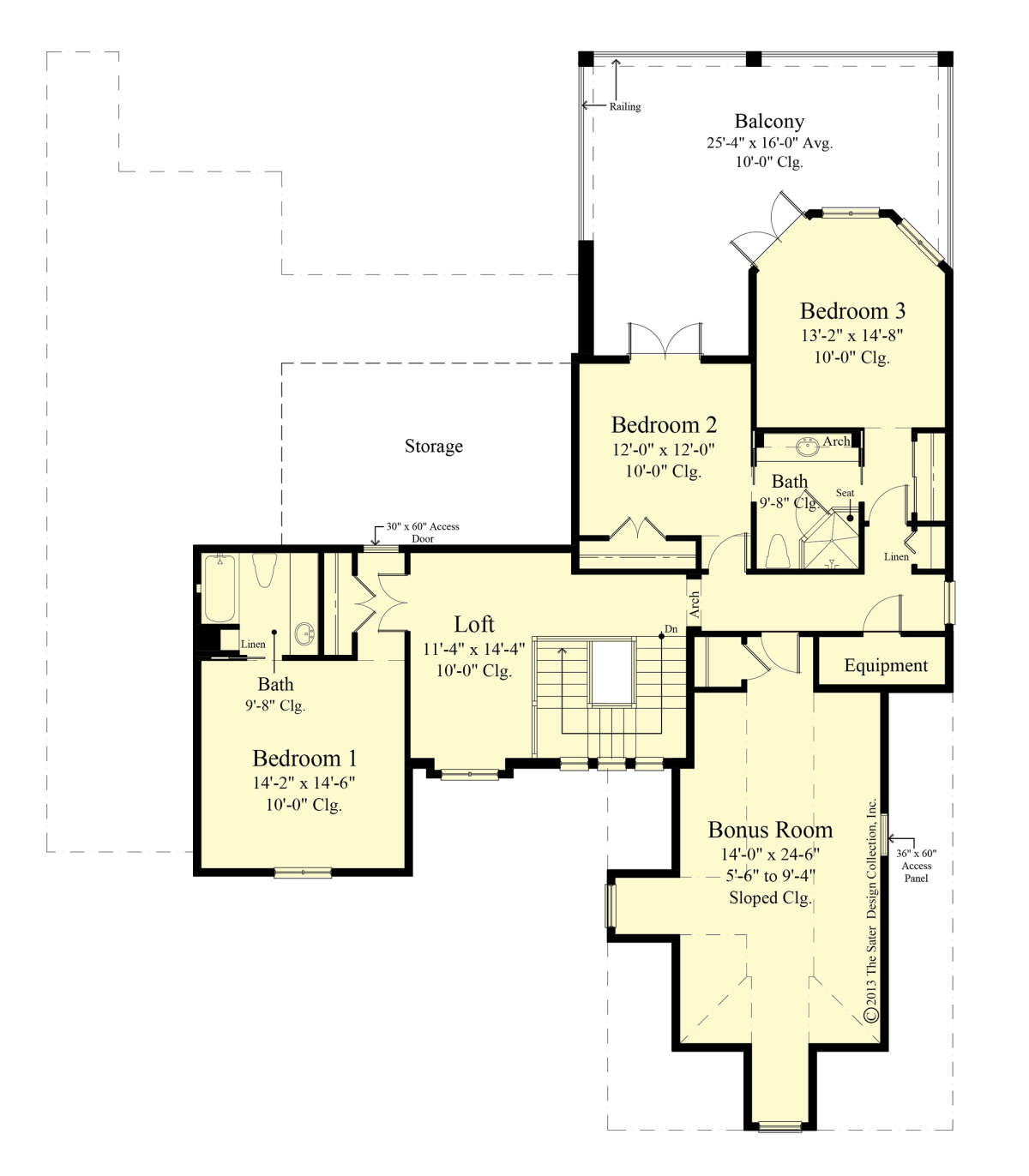 Second Floor for House Plan #8436-00006