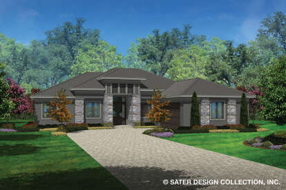 Contemporary House Plan #8436-00013 Elevation Photo