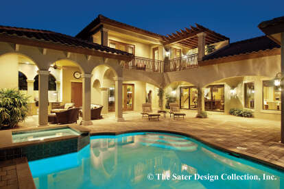 Mediterranean House Plan #8436-00019 Elevation Photo
