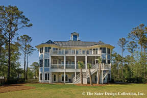 Coastal House Plan #8436-00027 Elevation Photo