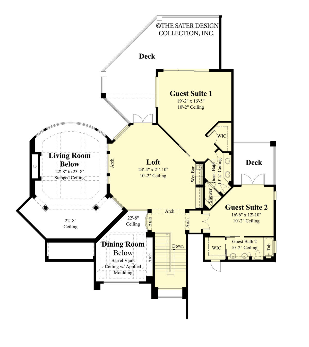 Second Floor for House Plan #8436-00040