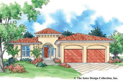 Mediterranean House Plan #8436-00042 Elevation Photo