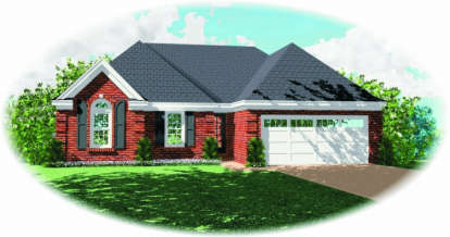 3 Bed, 2 Bath, 1467 Square Foot House Plan - #053-00358