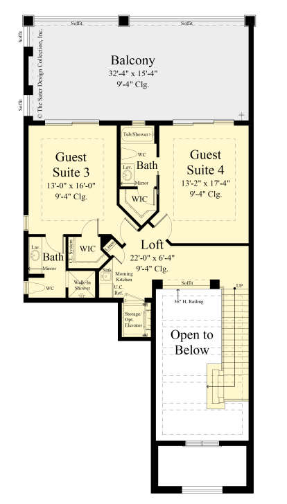 Second Floor for House Plan #8436-00046