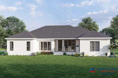 Ranch House Plan #041-00273 Elevation Photo