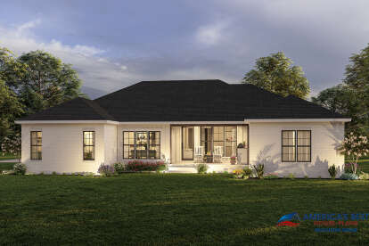 Ranch House Plan #041-00273 Elevation Photo