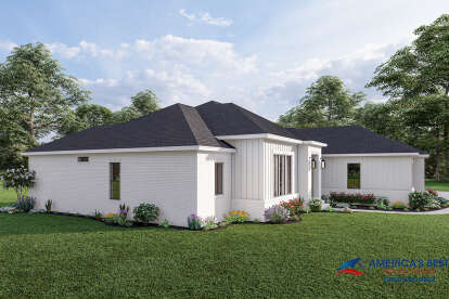 Ranch House Plan #041-00273 Elevation Photo