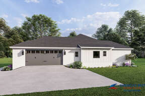 Ranch House Plan #041-00273 Elevation Photo