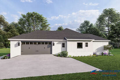 Ranch House Plan #041-00273 Elevation Photo