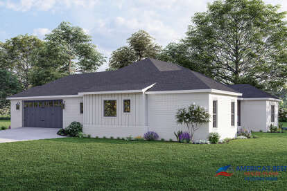 Ranch House Plan #041-00273 Elevation Photo