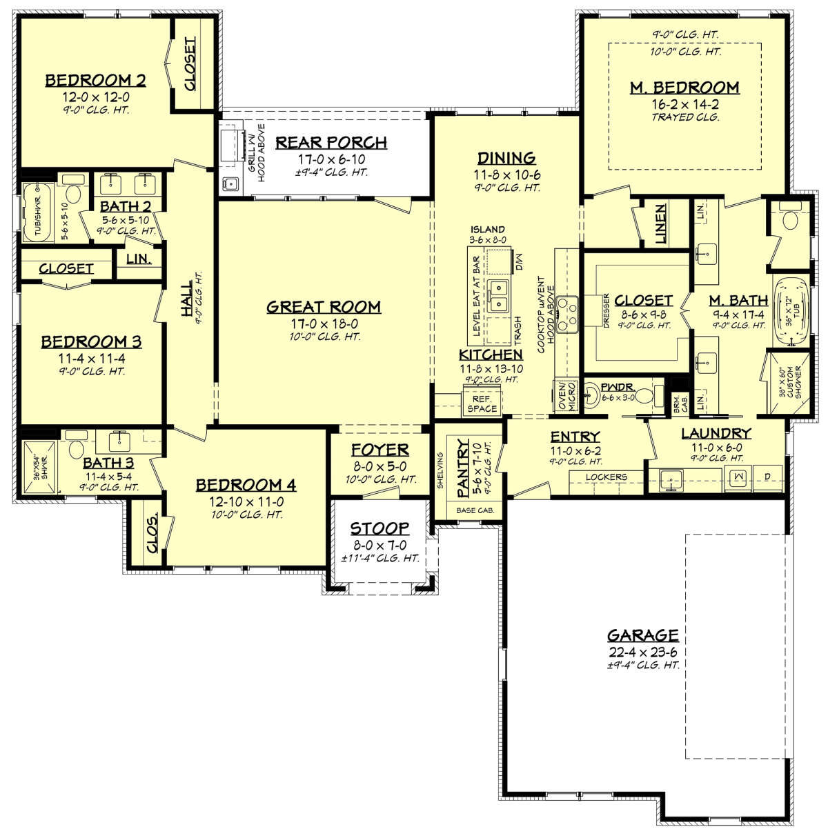 Main Floor  for House Plan #041-00273