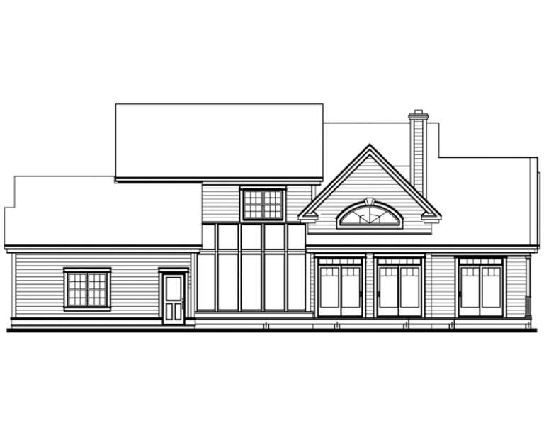 Country House Plan #034-00016 Elevation Photo