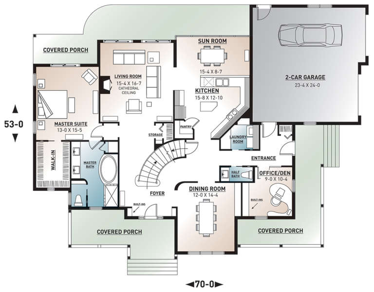 House Plan House Plan #268 Drawing 1