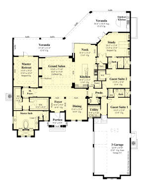 Main Floor  for House Plan #8436-00055